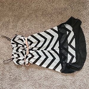 Chevron City Triangles Dress size Large